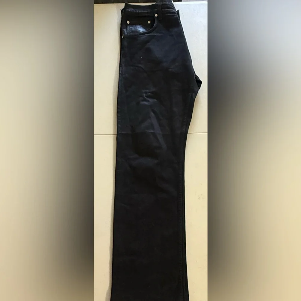 Helmut Lang Men's Slim Black Jeans with Silver Rivets